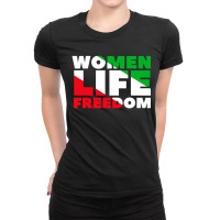 Women Life Freedom Iran Ladies Fitted T-shirt | Artistshot