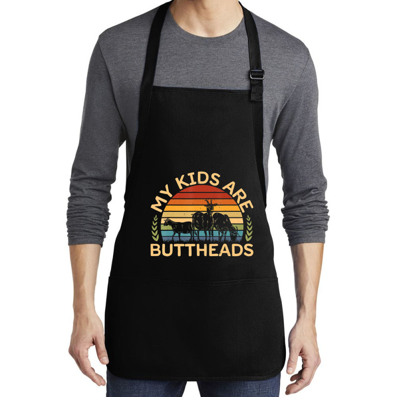 My Kids Are Buttheads I Farmer Quote I Love Farm Medium-length Apron | Artistshot