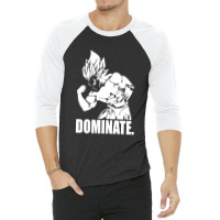 Dominate A Vegeta Bodybuilding A Anime Gym For Friend 3/4 Sleeve Shirt | Artistshot