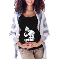 Dominate A Vegeta Bodybuilding A Anime Gym For Friend Maternity Scoop Neck T-shirt | Artistshot