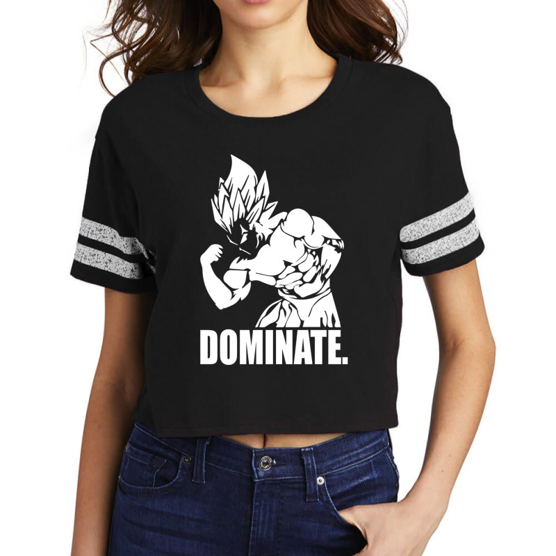 Dominate A Vegeta Bodybuilding A Anime Gym For Friend Scorecard Crop Tee by PierceKnight | Artistshot