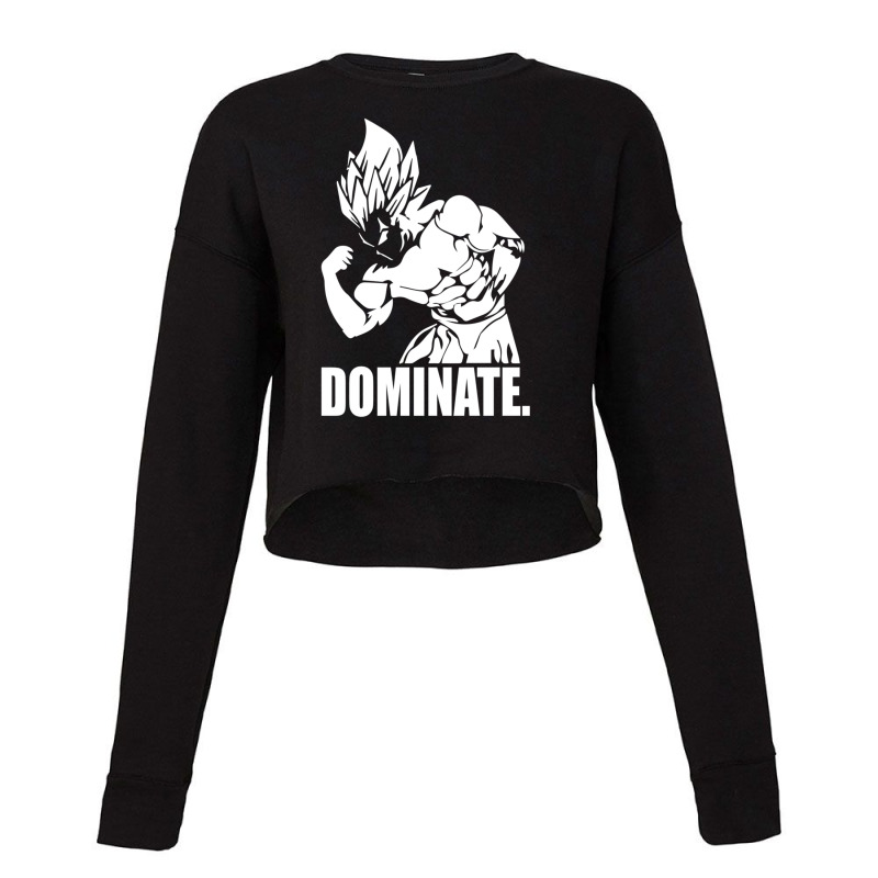 Dominate A Vegeta Bodybuilding A Anime Gym For Friend Cropped Sweater by PierceKnight | Artistshot