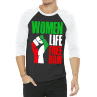 Women Life Freedom Vintage 3/4 Sleeve Shirt | Artistshot