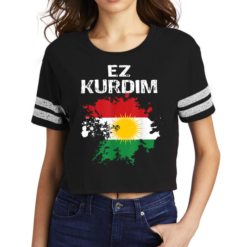 Kurden Kurdistan Newroz Kurdi Flag Her Biji Kurdistan T Shirt Scorecard Crop Tee by cm-arts | Artistshot