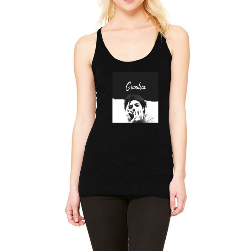 Black And White Grandson Racerback Tank by LarryCory | Artistshot