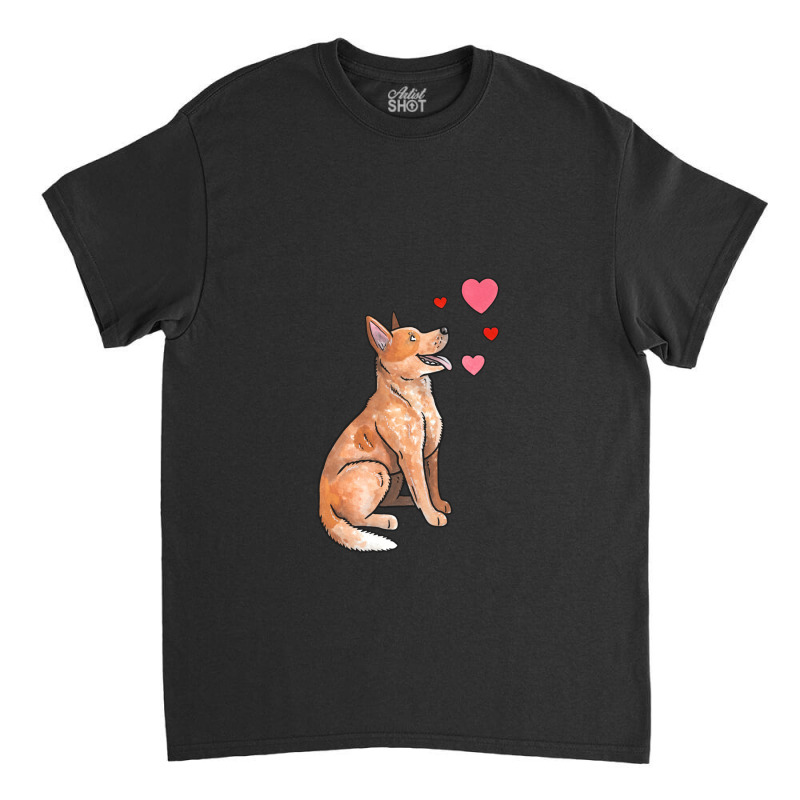 Australian Cattle Dog Love Classic T-shirt by AudreyRussian | Artistshot