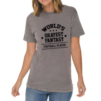 World's Okayest Fantasy Football Gift Sports Vintage T-shirt | Artistshot