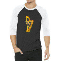 Music Instruments Harp Clef 1 3/4 Sleeve Shirt | Artistshot