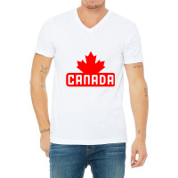 Canada Design V-neck Tee | Artistshot