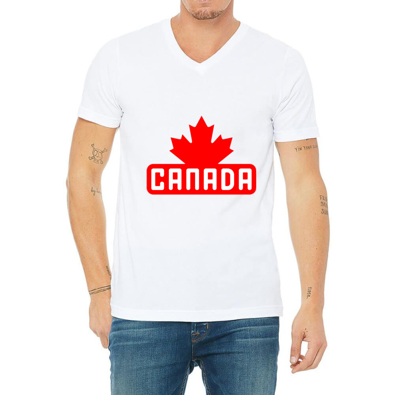 Canada Design V-Neck Tee by cm-arts | Artistshot