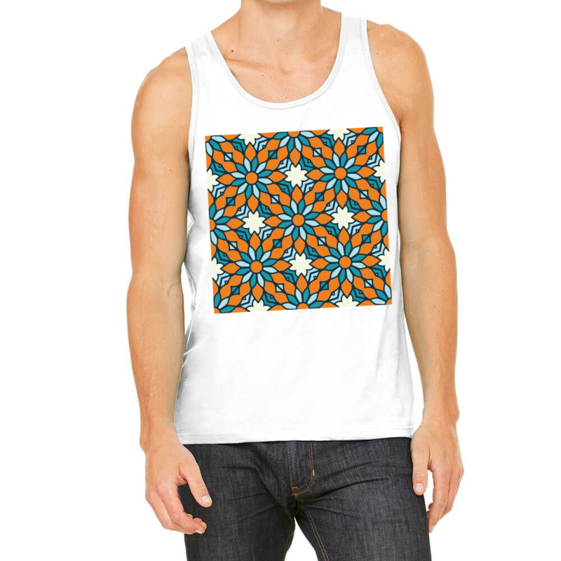 Flower Luxury Mandala Long Tank Top by cm-arts | Artistshot