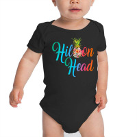 Pineapple Flowers Hilton Head Vintage Carolina Floral T Shirt Baby Bodysuit | Artistshot