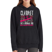 Funny Clarinet Girl Louder Player Musician Music Instrument T Shirt Vintage Hoodie | Artistshot