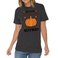 Maymay Little Pumpkin Pregnancy Announcement Halloween T- Vintage T-shirt | Artistshot