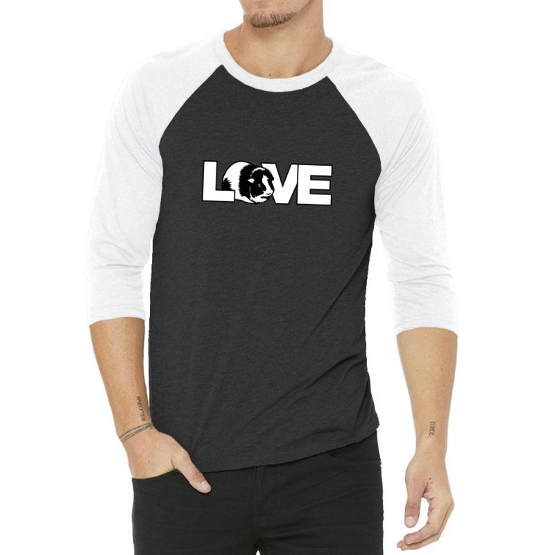 Love Guinea Pig 3/4 Sleeve Shirt | Artistshot