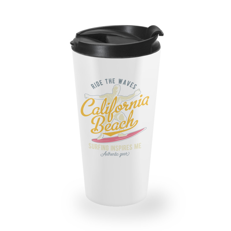 Surfing Califonia Beach Travel Mug | Artistshot