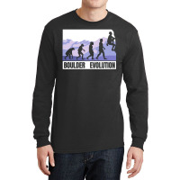 Bouldering Evolution Of A Boulder Long Sleeve Shirts | Artistshot