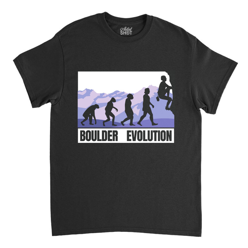 Bouldering Evolution Of A Boulder Classic T-shirt | Artistshot