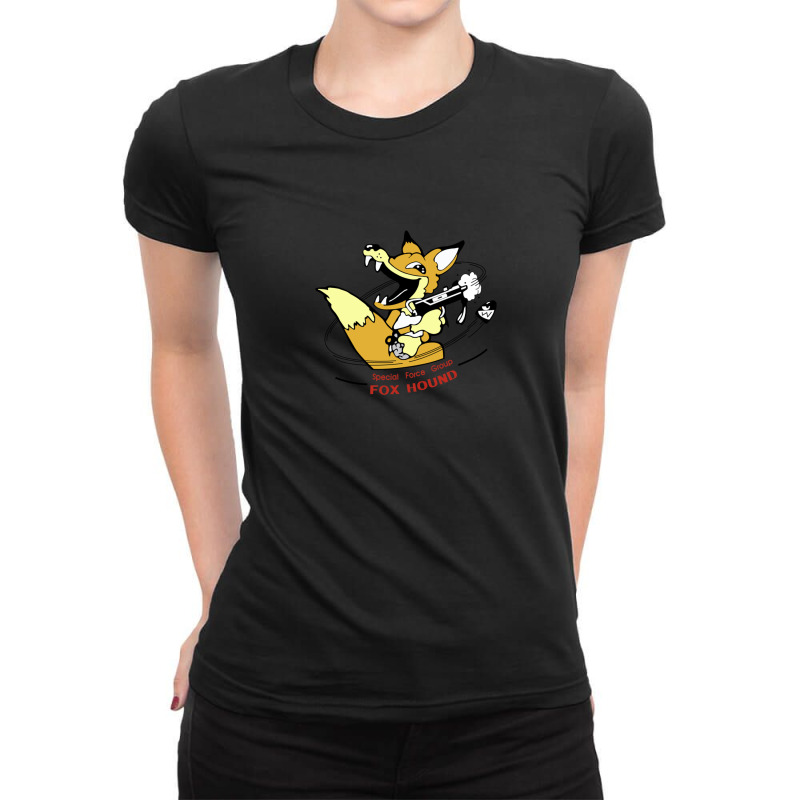 Metal Gear Solid 1 - Foxhound (toon) Ladies Fitted T-Shirt by GregoryBlaylock | Artistshot