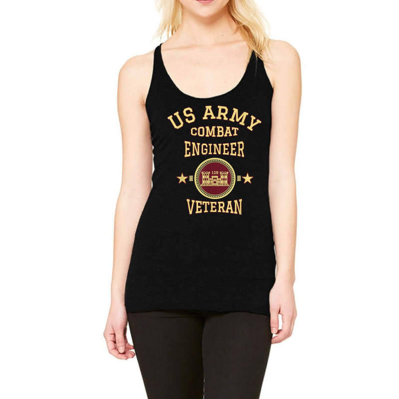 Army Combat Engineer Veteran Essayons Military Vintage Gift Racerback Tank by RomanMikolyants | Artistshot