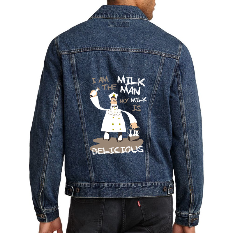 I Am The Milkman Men Denim Jacket by DebbieElliott | Artistshot