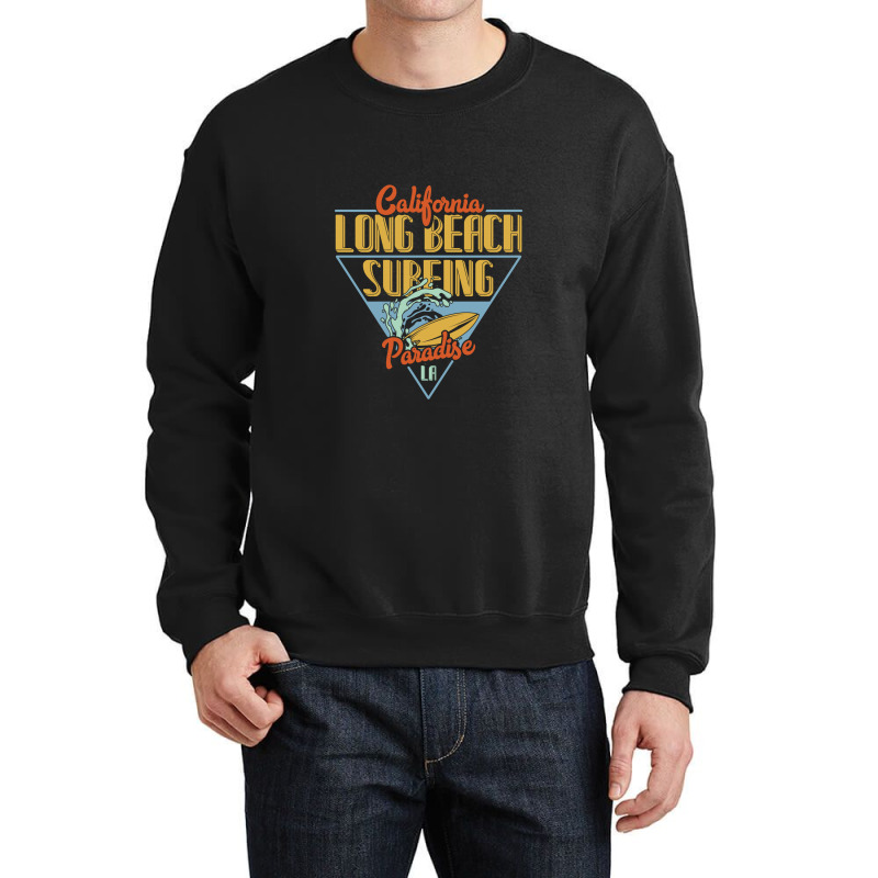 Surfing Paradise Crewneck Sweatshirt by Perfect Designers | Artistshot