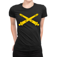 Army Field Artillery Branch Military Veteran Morale Ladies Fitted T-shirt | Artistshot