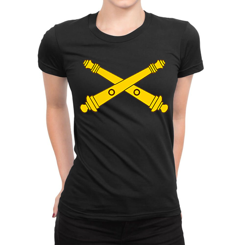 Army Field Artillery Branch Military Veteran Morale Ladies Fitted T-Shirt by RomanMikolyants | Artistshot