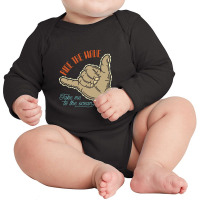 Surfing Ride The Wave Long Sleeve Baby Bodysuit | Artistshot