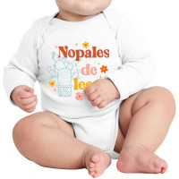 Nopales De Leer Spanish Teacher Maestra Cactus Bilingual T Shirt Long Sleeve Baby Bodysuit | Artistshot