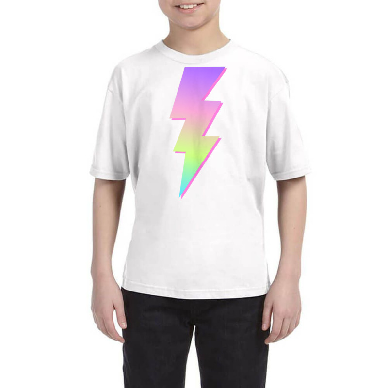 Vaporwave Lightning Bolt Tank Top Youth Tee by cm-arts | Artistshot