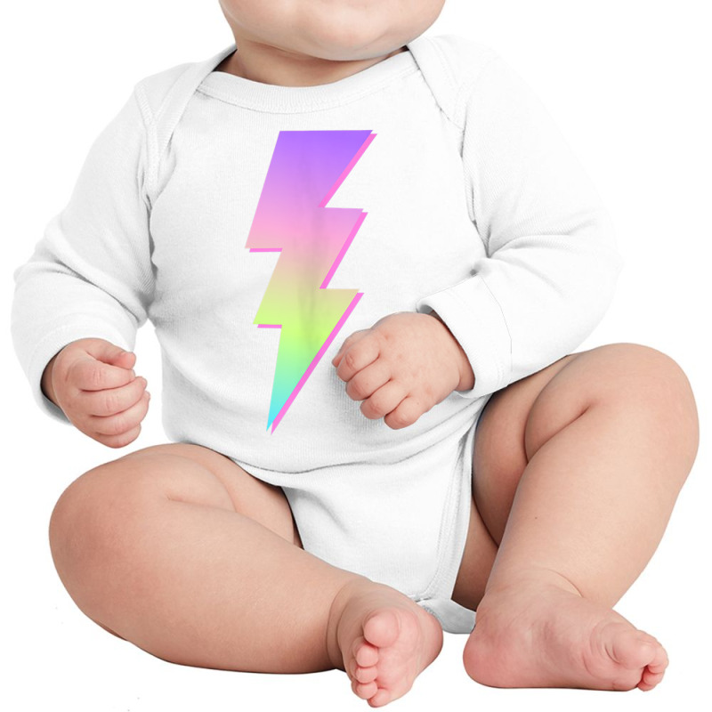 Vaporwave Lightning Bolt Tank Top Long Sleeve Baby Bodysuit by cm-arts | Artistshot