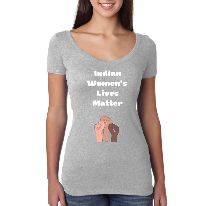 Indian Womens Lives Matter Women's Triblend Scoop T-shirt by cm-arts | Artistshot