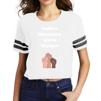 Indian Womens Lives Matter Scorecard Crop Tee | Artistshot