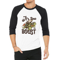 Turtle Time To Boost 3/4 Sleeve Shirt | Artistshot