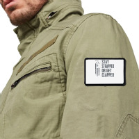 Stay Strapped Or Get Clapped   Pro Gun Rights Funny Ar15 Pullover Hood Rectangle Patch | Artistshot