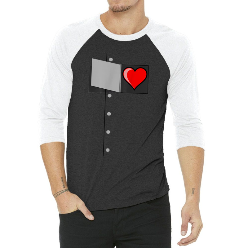 Oz Tinman Shirtoz Halloween Tin Man Heart Costume Tshirt 3/4 Sleeve Shirt | Artistshot