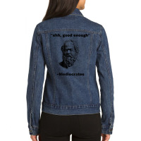 Philosopher Philosophy Quote Women Ladies Denim Jacket | Artistshot