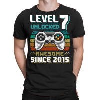 Level 7 Unlocked Awesome 2015 Video Game 7th Birthday T Shirt T-shirt | Artistshot