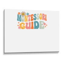 Groovy Montessori Guide Back To School T Shirt Metal Print Horizontal | Artistshot