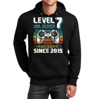 Level 7 Unlocked Awesome 2015 Video Game 7th Birthday T Shirt Unisex Hoodie | Artistshot