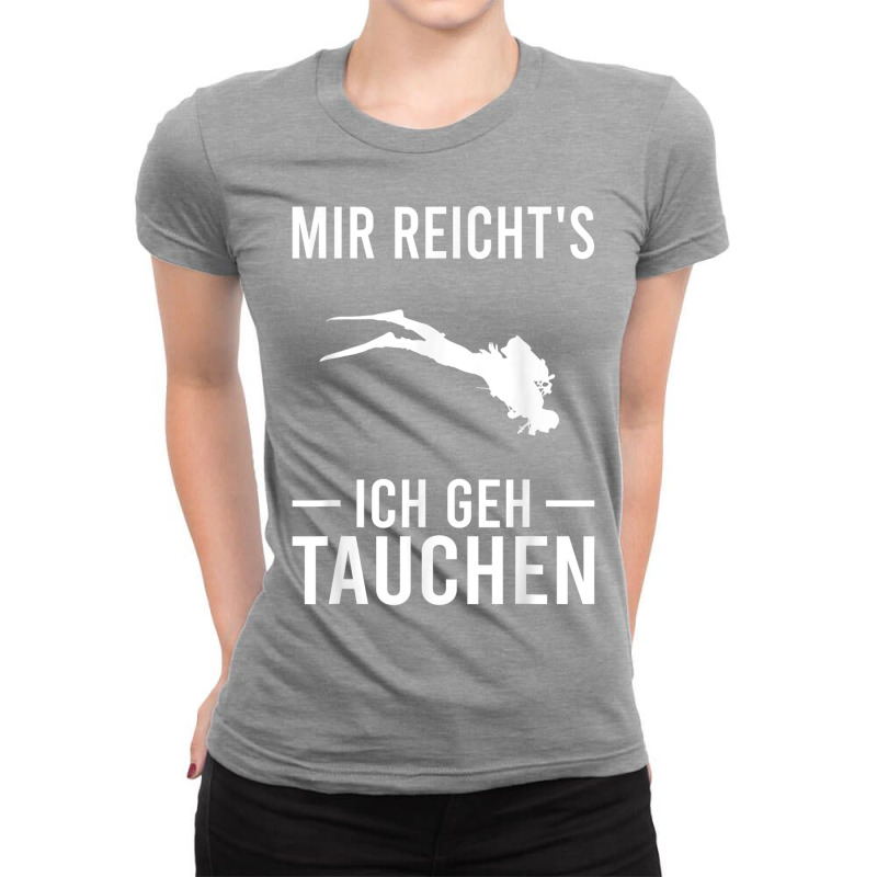 Mir Reichts Ich Geh Diving Water Sports Freediving Diving Ladies Fitted T-Shirt by nusudimazo | Artistshot