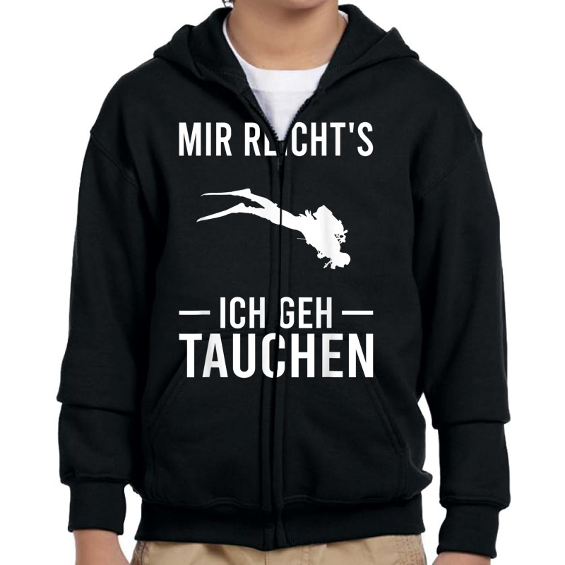 Mir Reichts Ich Geh Diving Water Sports Freediving Diving Youth Zipper Hoodie by nusudimazo | Artistshot