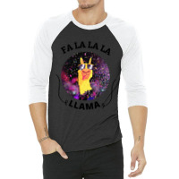 Fa La La La Llama 3/4 Sleeve Shirt | Artistshot