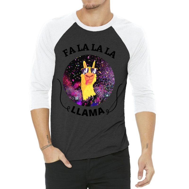 Fa La La La Llama 3/4 Sleeve Shirt | Artistshot