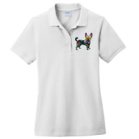 Calavera French Bulldog Frenchie Dia De Muertos Halloween T Shirt Ladies Polo Shirt | Artistshot