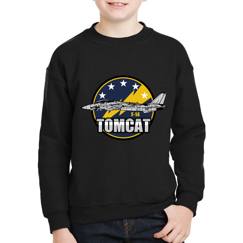 F-14 Tomcat Patch Youth Sweatshirt by degreesgunner | Artistshot