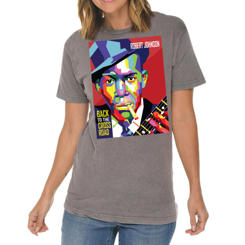 Robert Johnson In Wpap Pop Art Vintage T-shirt | Artistshot