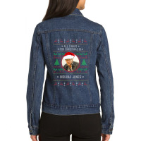 All I Want For Christmas Is Indiana Jones Ladies Denim Jacket | Artistshot