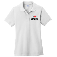 I Love Boobs Boob Lover Quote Men's I Love Boobs Ladies Polo Shirt | Artistshot